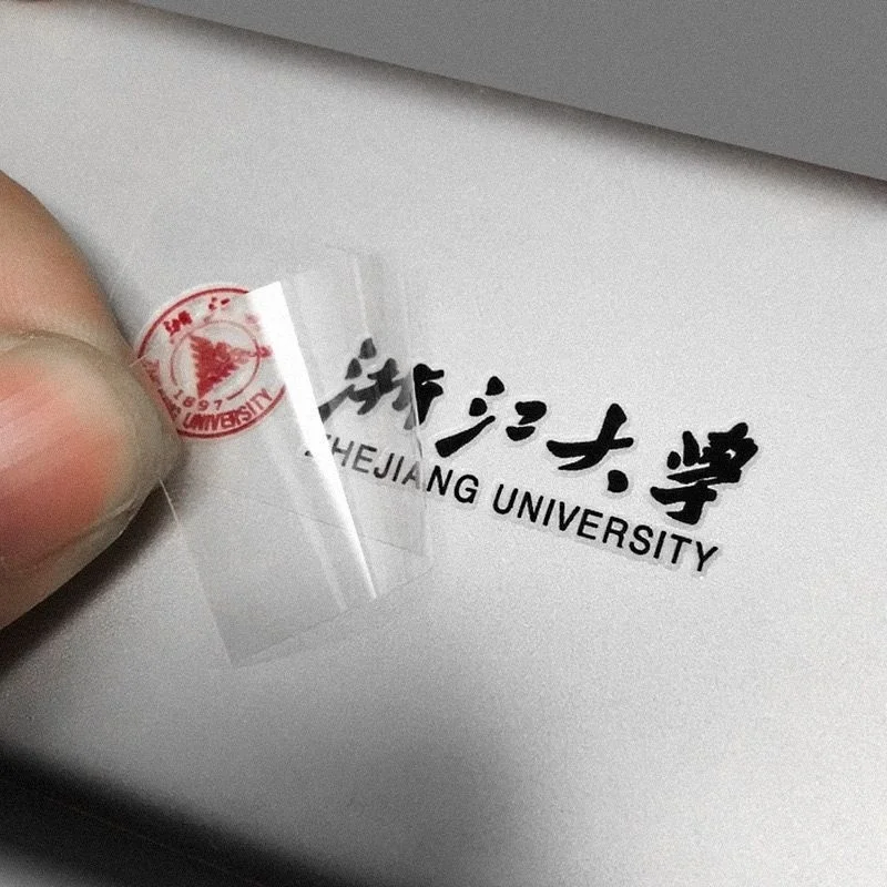 Custom. Label Transfer Stickers Custom Tea Wine Label Sticker Tear Film Left Word Label Waterproof Trademark