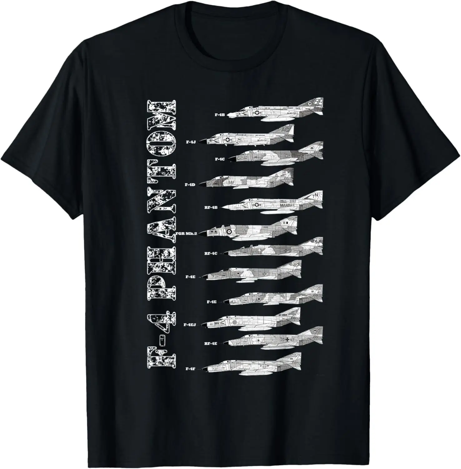 F-4 Phantom Blueprint McDonnell Douglas F4 Phantom Models T-Shirt Hoodie