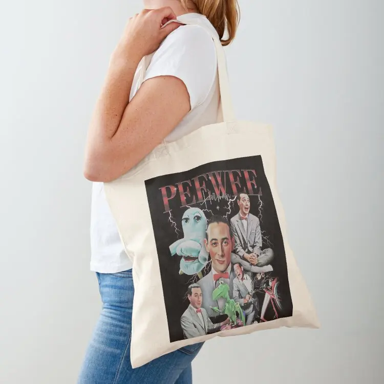 

Peewee Herman Collage Tote Bag Canvas Canvas shoulder bag tote bag screen Portable shopping