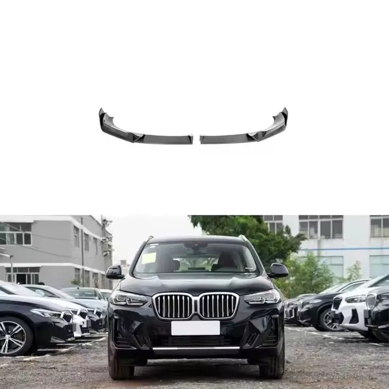 

For BMW X3 IX3 X4 Carbon Fiber Front Bumper Lip Spoiler Splitter 2023