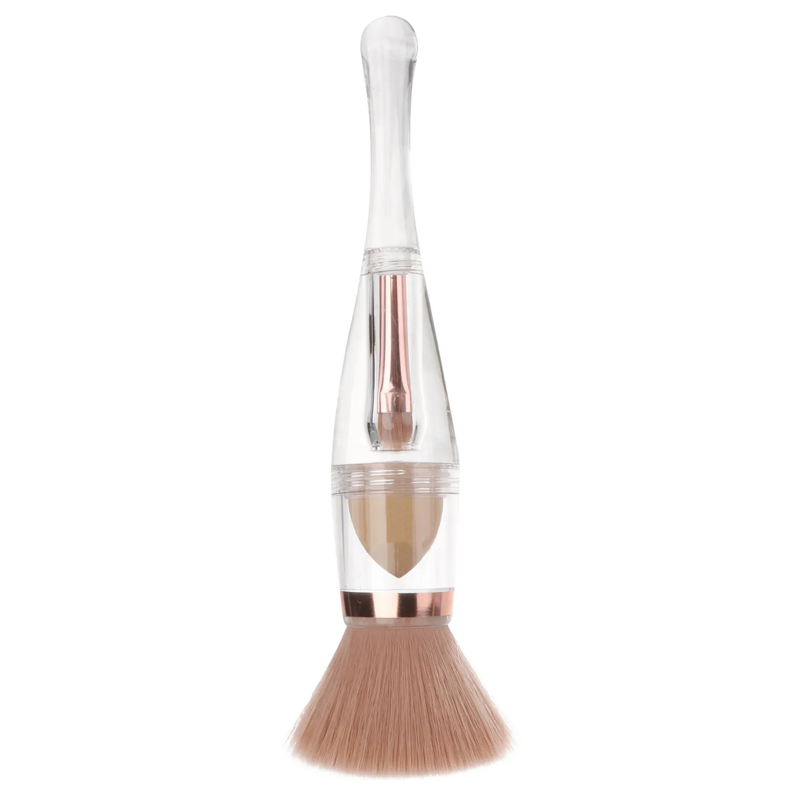 

1Set Portable 3-in-1 Makeup Brush Set Brushes for Face Blending Contouring Powder Foundation Application Women Beauty