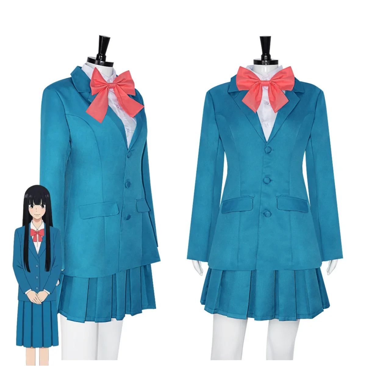 Anime Kimi Ni Todoke: From Me To You Kuronuma Sawako Cosplay Costume, Japon, Corée du Sud, JK School Uniform Wig, Woman Lovely Imbibé