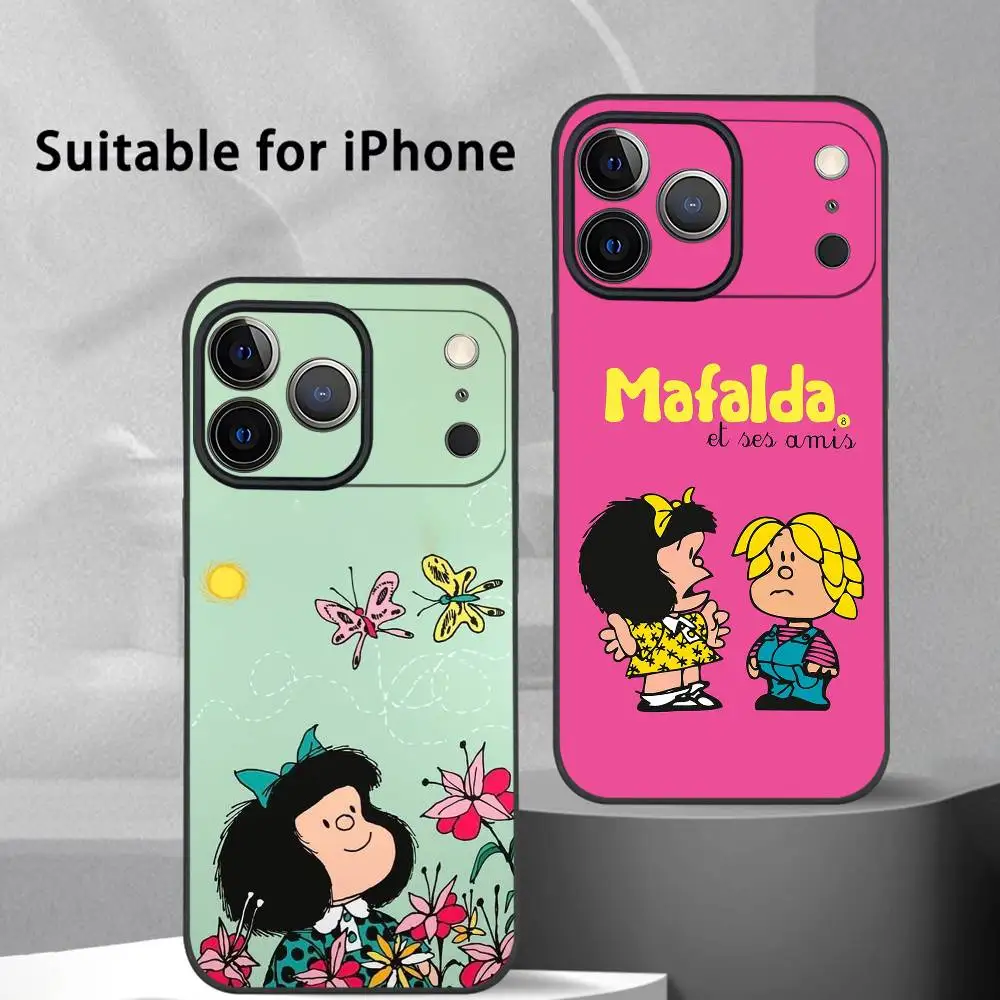 Cartoon M-Mafalda Phone Case For iPhone 17 16 15 14 13 12 11