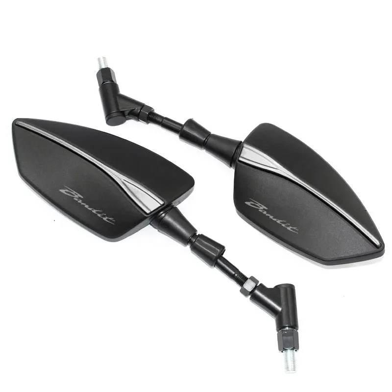 ل Bandit S650 600 650 1200/S/N 1250 1250S GSF 1250 650 8/10 مللي متر العالمي قابل للتعديل الرؤية الخلفية مرايا الرؤية الخلفية مرآة جانبية