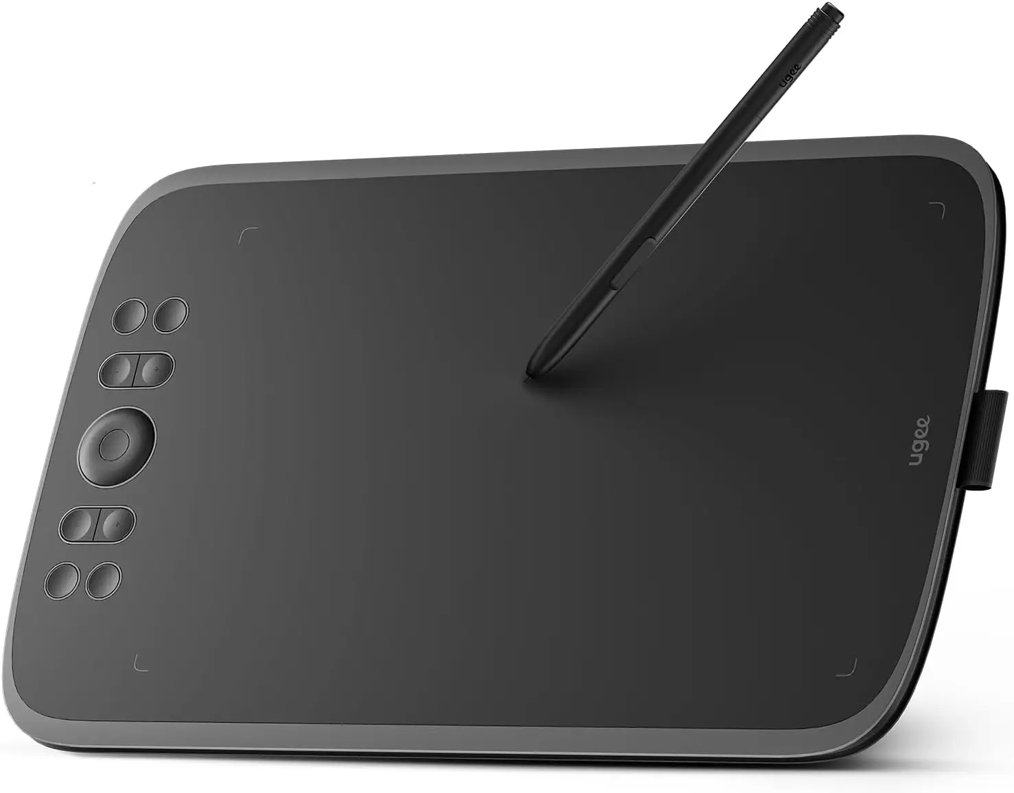10x6.25 Inch Drawing Tablet with 8 Hot Keys & Scroll Wheel, Battery-Free Stylus 16K Pressure, Type-C, Compatible with Windows/Mac/Android
