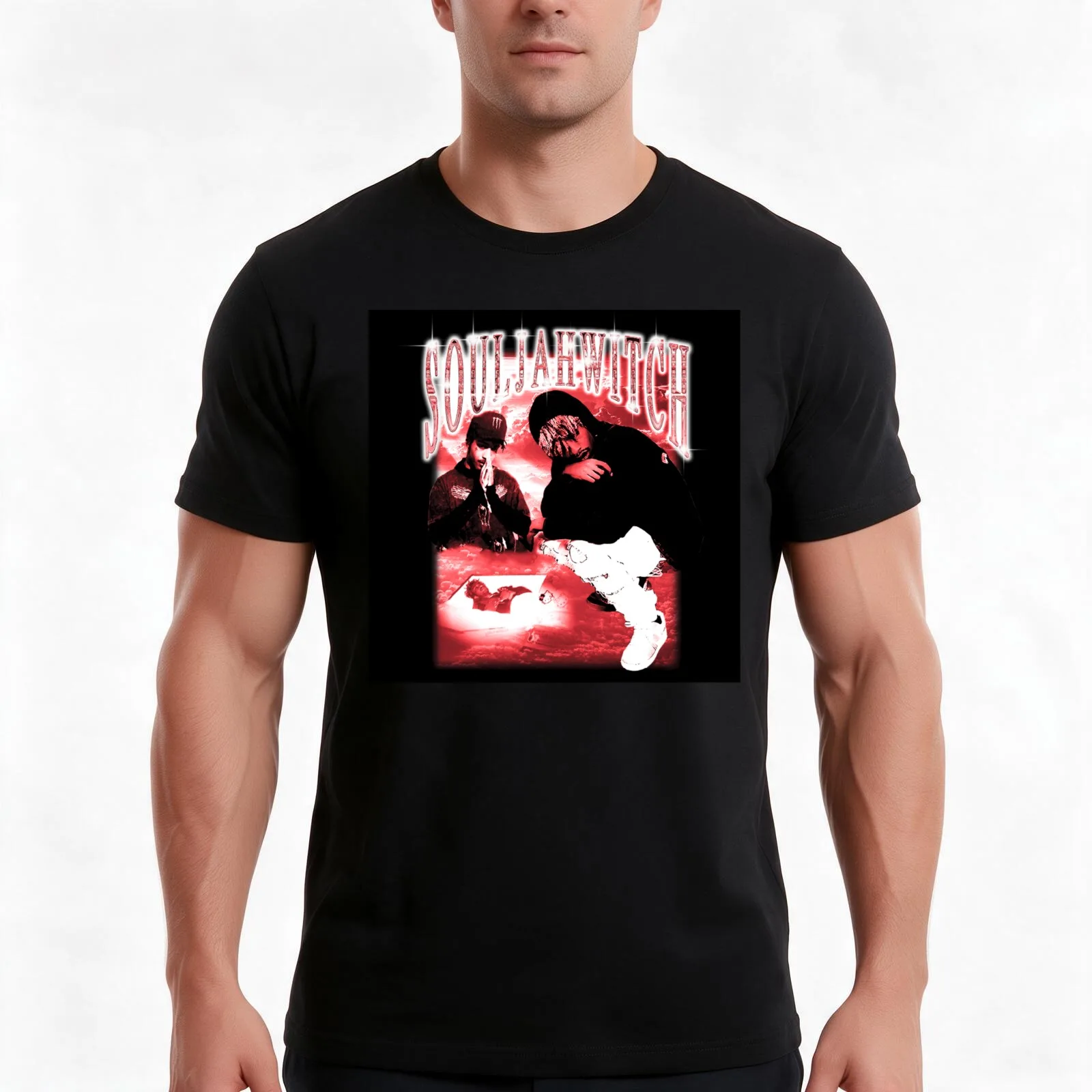 Lil Tracy Souljawitch T-Shirt Summer Casual Cotton Tee Oversized Streetwear Tops Vintage Graphic Print Unisex Men Women