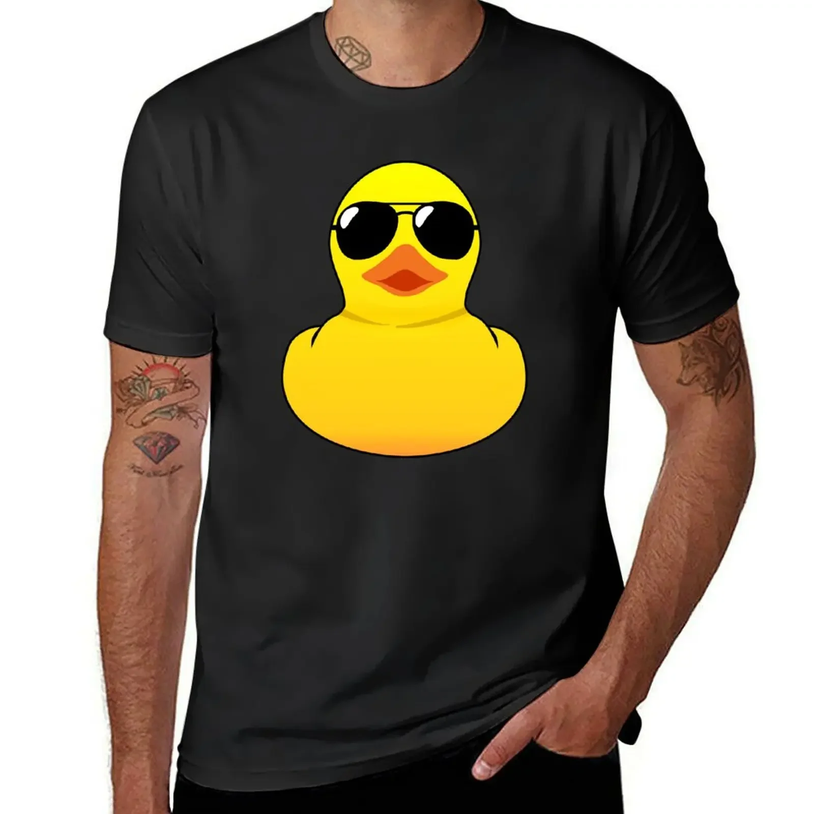 Rubber Duck sticker T-Shirt blanks vintage graphic tee oversized t shirts for men