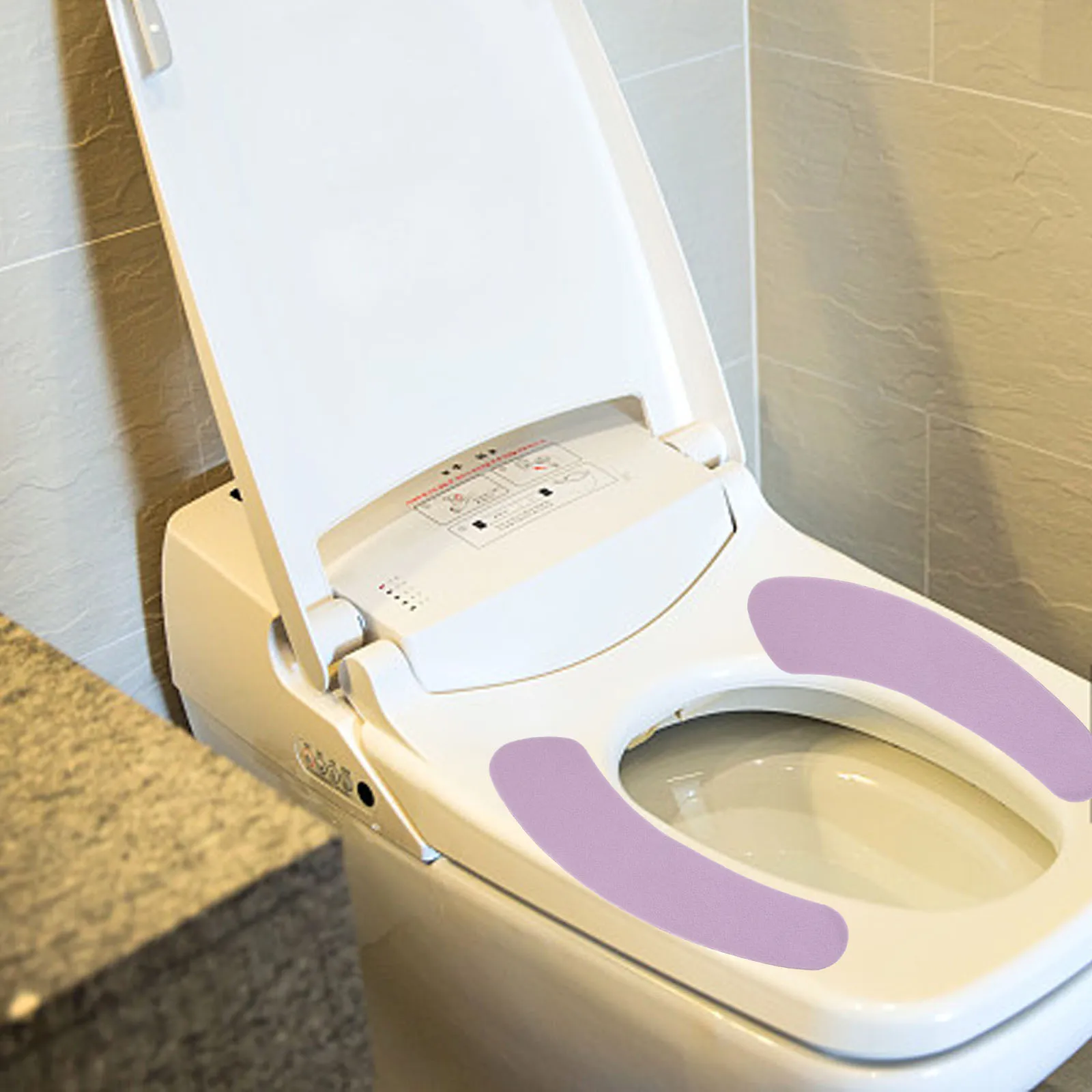 

Universal Toilet Seat Round Pads Cover Disposable Crystal Velvet Self-adhesive Covers