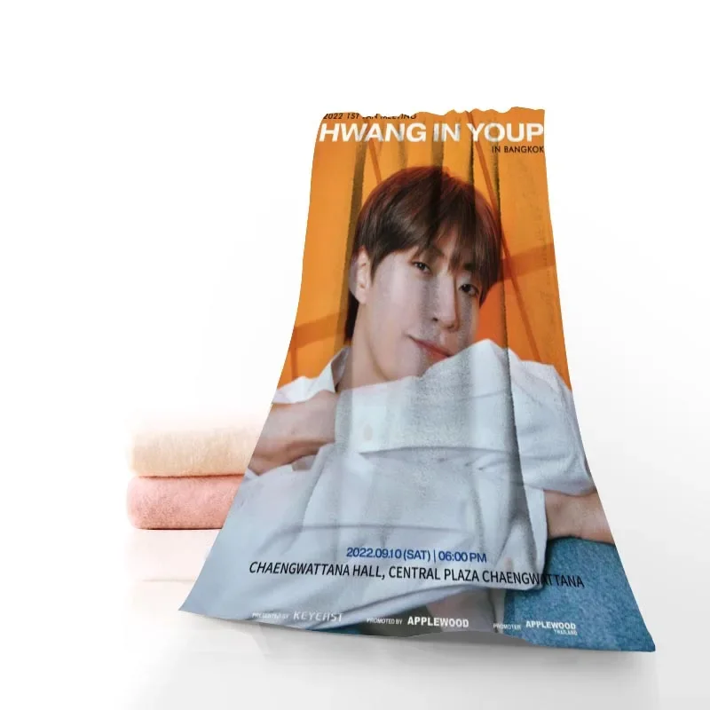 Custom Hwang In youp Towel Printed Cotton Face/Bath Towels Microfiber Fabric For Kids Men Women Size 35x35cm 35x75cm 0414