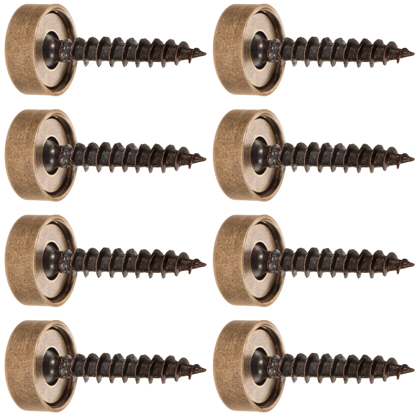 8 Pcs Screw Decorative Cap Screws Caps Cover Metal Mirror Covers Upholstery with