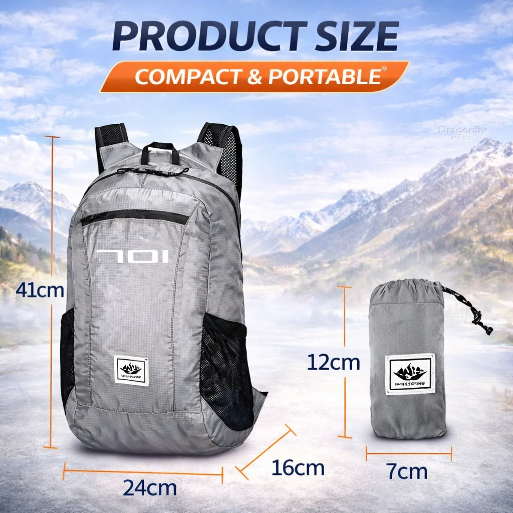 Sac à dos pliable pour moto, 2 - Foldable Backpack Small avis et prix