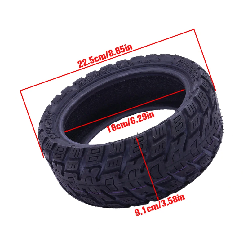 90/55-6.5 TUOVT Anti Skid Off-road Vacuum Tire Tubeless Tyre For Retrofit Dualtron Thunder KickScooter Ultra Electric Scooter
