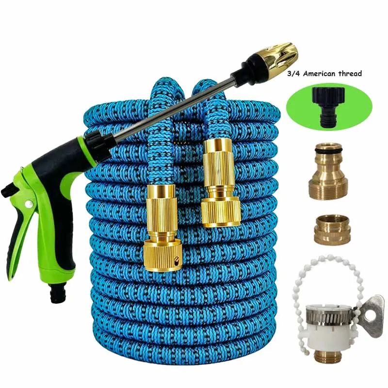 

25FT-100FT Anti Freezing Adjustable Garden Cleaning Water Pipe | High Pressure Spray Gun Cleaning Irrigation Multi Scenario Tool