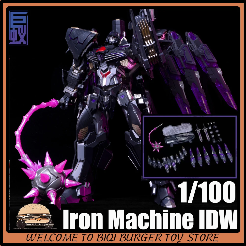 자이언트 앤트 모델 변신 메가트론 아이언 머신 IDW 조립 모델 키트 액션 피규어 라이트 포함 스켈레톤 ABS 장난감