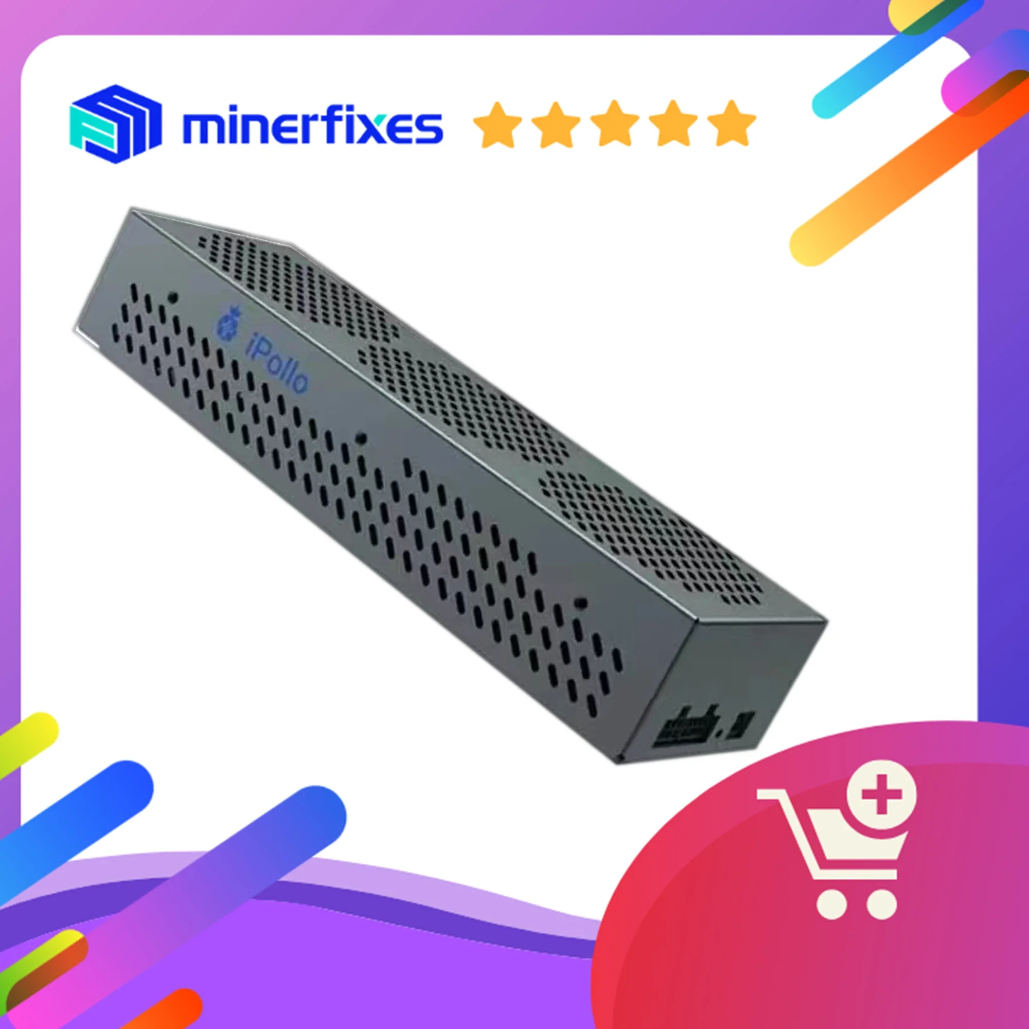 เครื่องขุดเหรียญไอโพโล X1 ความเร็ว 330MH/s ±5% แฮชเรต รองรับ ETC ZIL ETP EXP ETHW พร้อมพาวเวอร์ซัพพลายสีส้ม ของใหม่