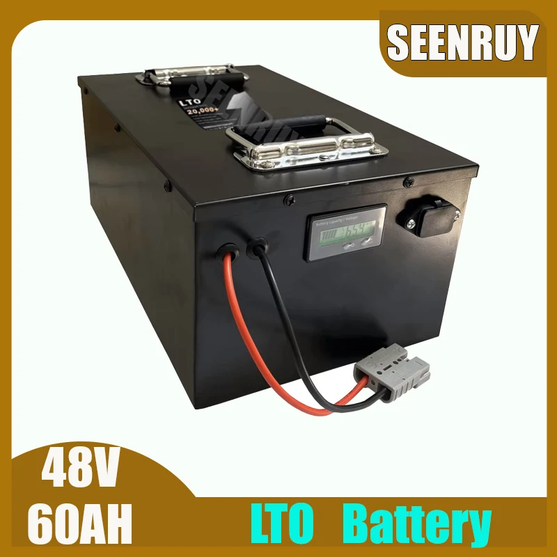 LTO Battery 48V 60AH with BMS 50A 80A 100A 170A For UPS Power Portable Power Station RV Energy Storage Systems