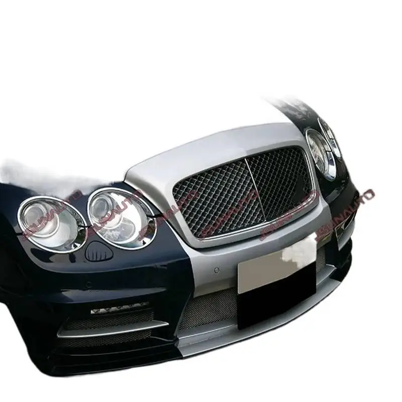 Para 05-12 años Flying Spur Facelift estilo WD faldas laterales de parachoques delantero alerón de parachoques trasero Kit de carrocería parachoques de coche