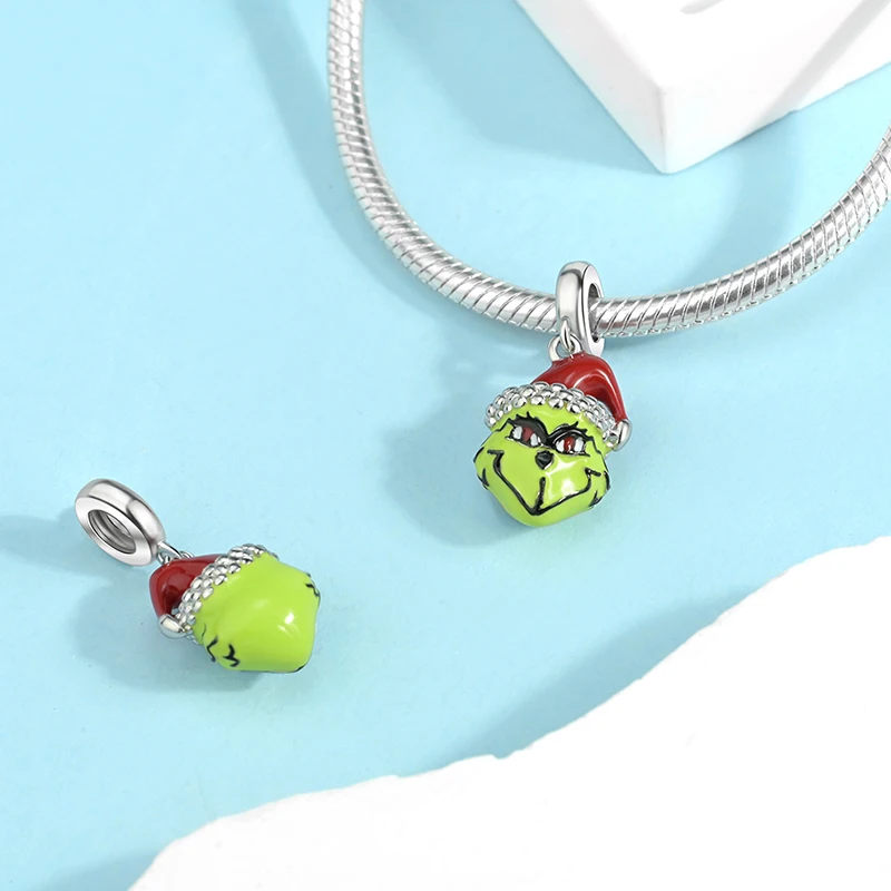 925 فضة شيطان الملك رجل الأكل زهرة سلسلة خواتم Charm و القرط قلادة نسائية حبة الفاخرة DIY بها بنفسك صنع المجوهرات الساخن #6