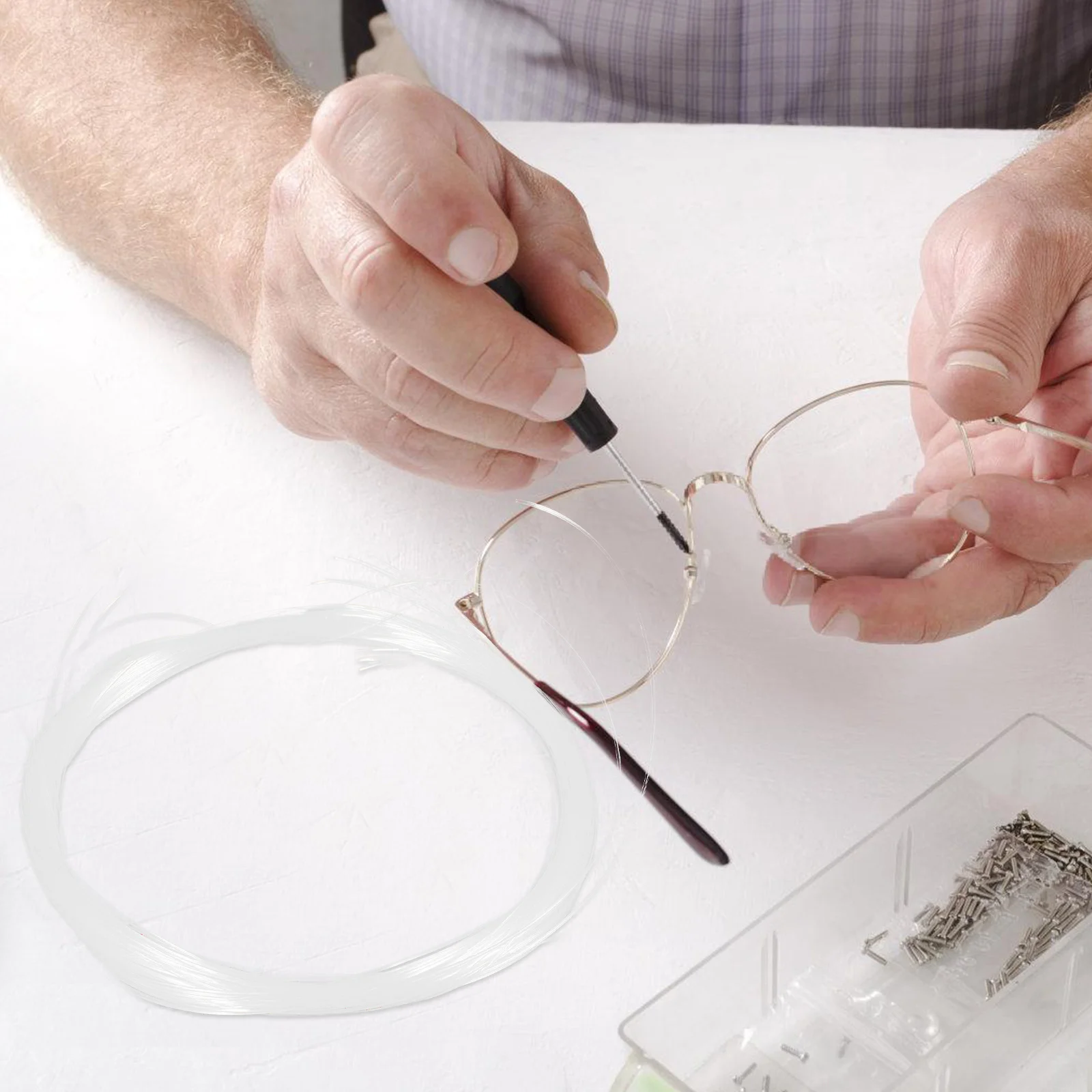 

Eyewear Repairing Threads Replacement Fixing Strings for Glasses Accessories Groove Maintenance Tool Eyeglass Repair String