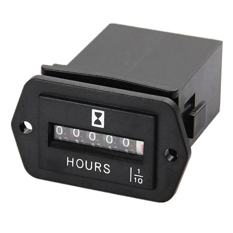 10X DC 6-80V Mechanical Hour Meter - Hourmeter For Engine Generator Boat Automobiles Motorcross Motor Truck Tractor