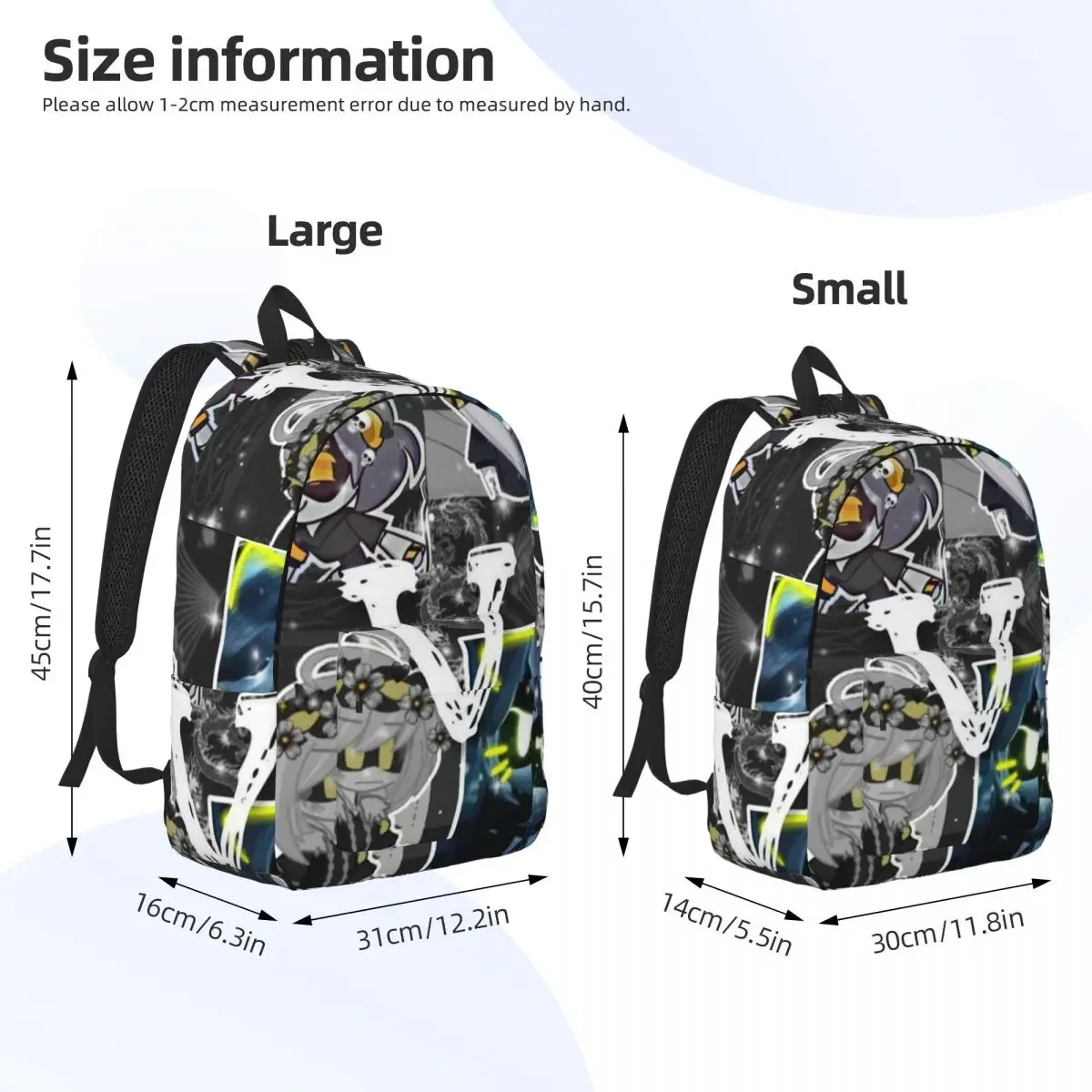 Murder Drones N And Uzi Cool Backpack Outdoor High School Business Daypack for Men Women Laptop Computer Shoulder Bag