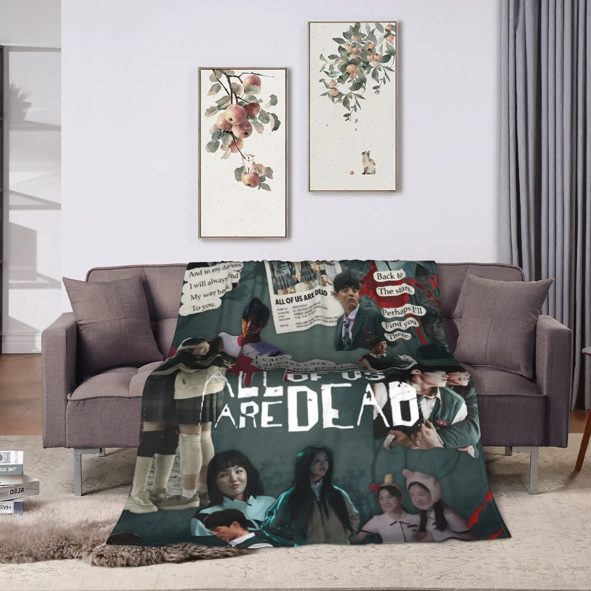 All Of Us Are Dead Flannel Blanket Winter  Warm Soft Throw Blanket Home Decor Comfortable Bedspread Sofa Bed Cover