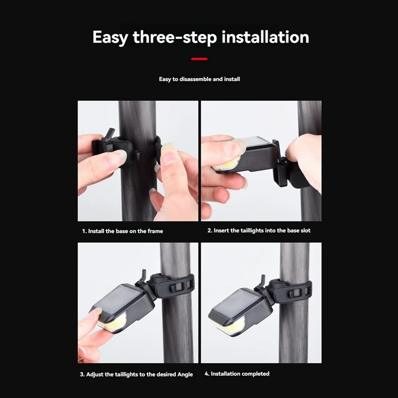 

Задний фонарь для велосипеда, солнечный задний фонарь для велосипеда, IPX4, водонепроницаемый задний сигнальный фонарь для горного и шоссейного велосипеда, аксессуары для велоспорта-A10G