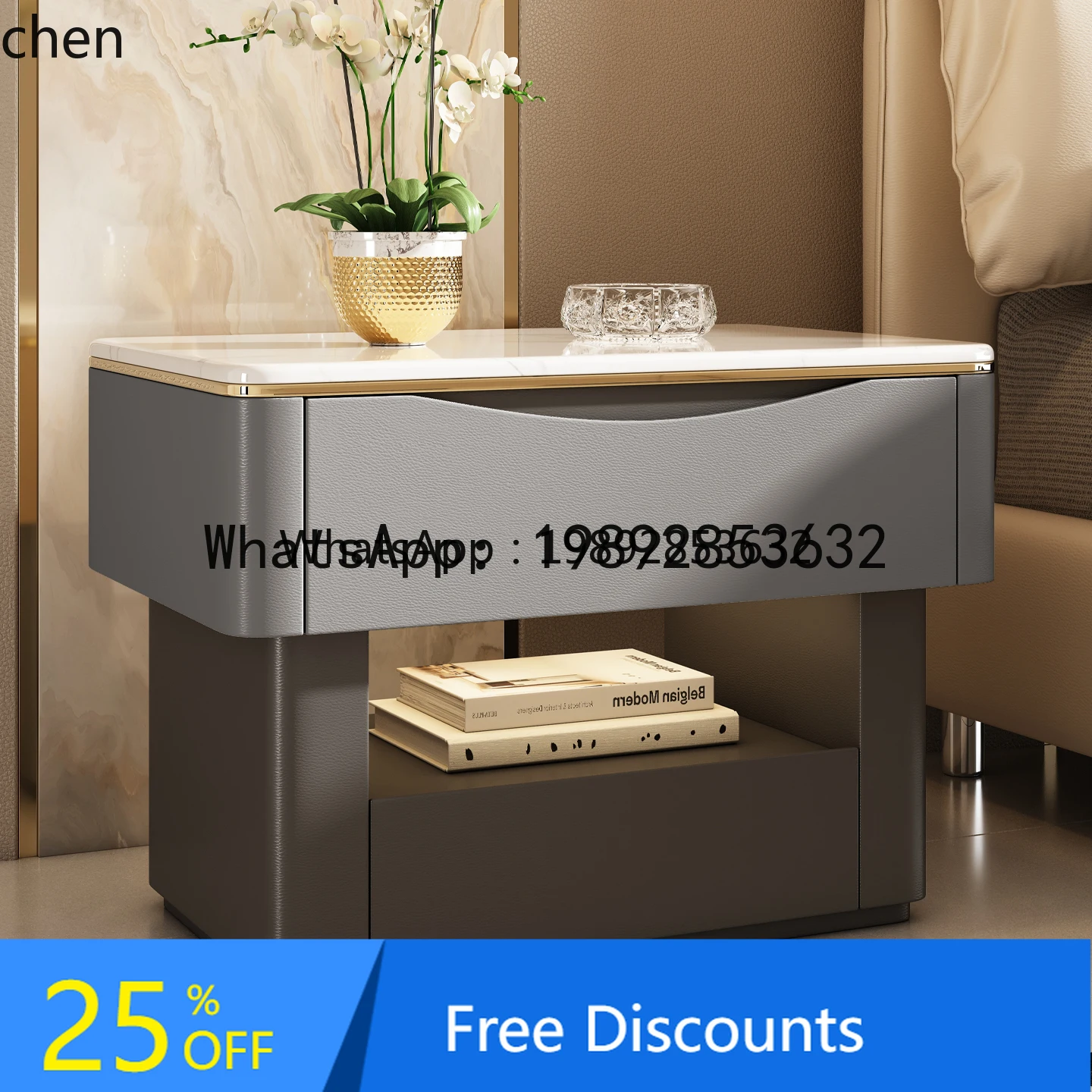 Gz madeira maciça grande mesa de cabeceira high-end quarto pequena mesa lateral acessórios de decoração para casa decoração de casa vintage