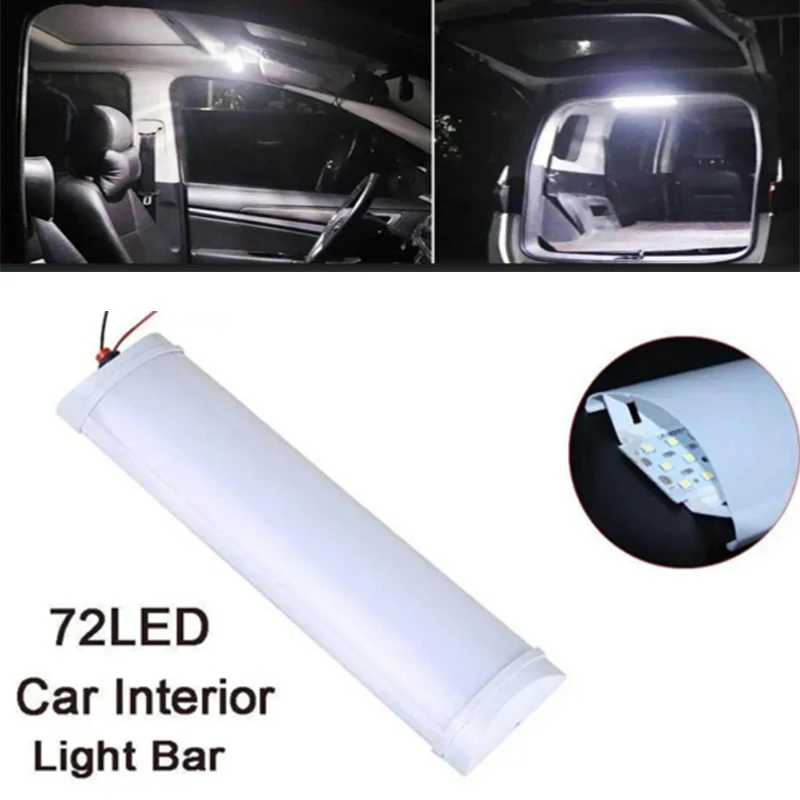 72LED 12V-80V Ceiling Light RV Interior Trailer Boat Cargo Camper Lamp Car Interior Lights for Car Accessories Van Car Led Light