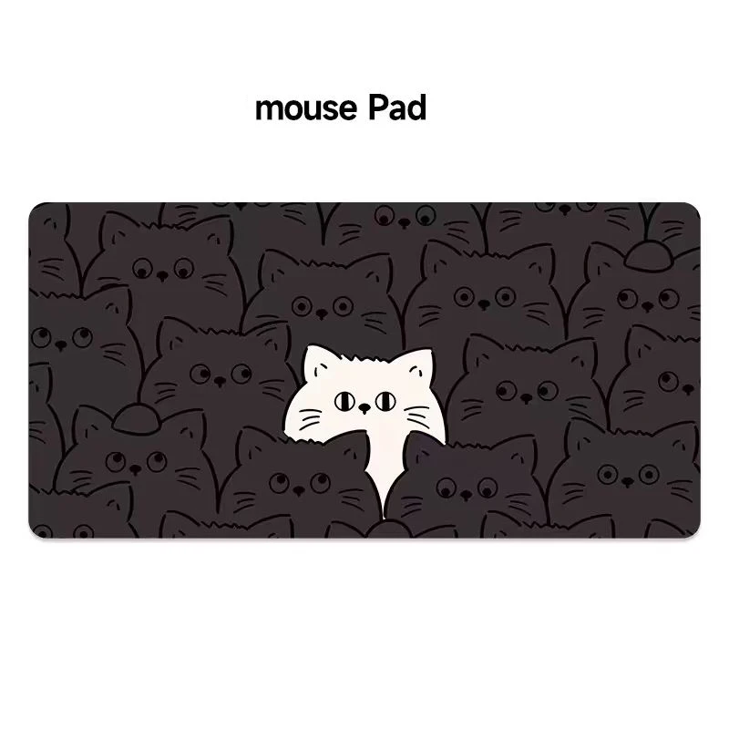 high-end luxury Anime Cat professional game XXL mouse pad non-slip washable suitable for office learning laptop game console mat