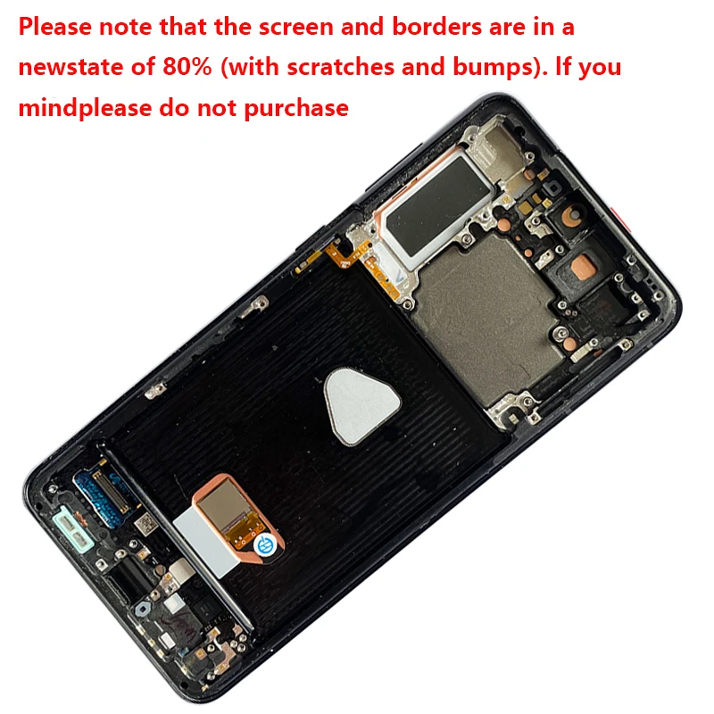 With 80% Scratch Glass Frame S21+ LCD For Samsung S21 Plus Display Touch Screen Digitizer For S21 Plus G966F G9960 G996B LCD