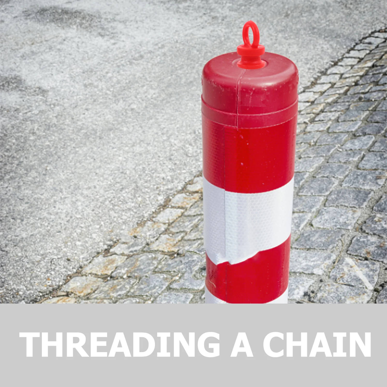 6pcs Rubber Post Caps Fence Guardrail Warning Posts Durable Outdoor Protective Covers Replacement End Caps For