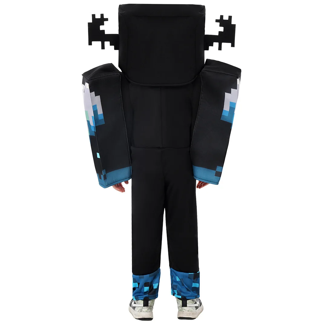 【New Arrival】Halloween My World MC Game Character Enderman Cosplay Costume For Children Performance Costume view 5