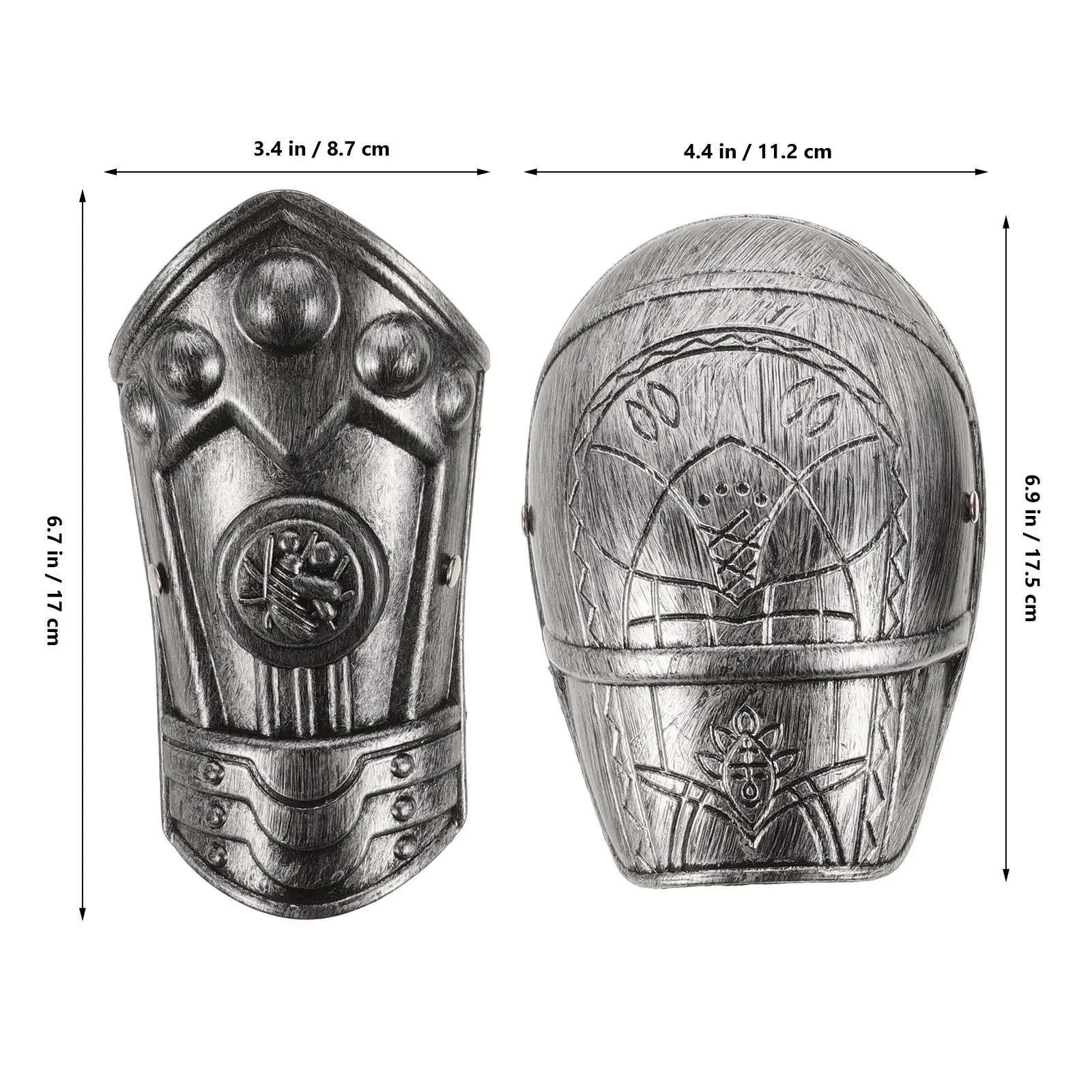 Protège-épaules pour enfants, armure, accessoires de plaque de Costume, accessoire de Cosplay médiéval pour enfants, fourniture pour hommes du moyen âge, soldat en plastique