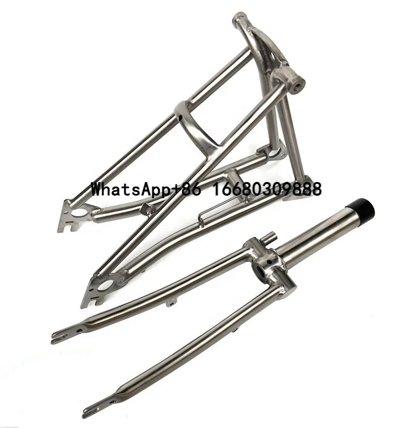 

Titanium Fork & Triangle for Brompton Bicycle Superlight Folding Bike Gr9 Frame Ti Parts Accessories