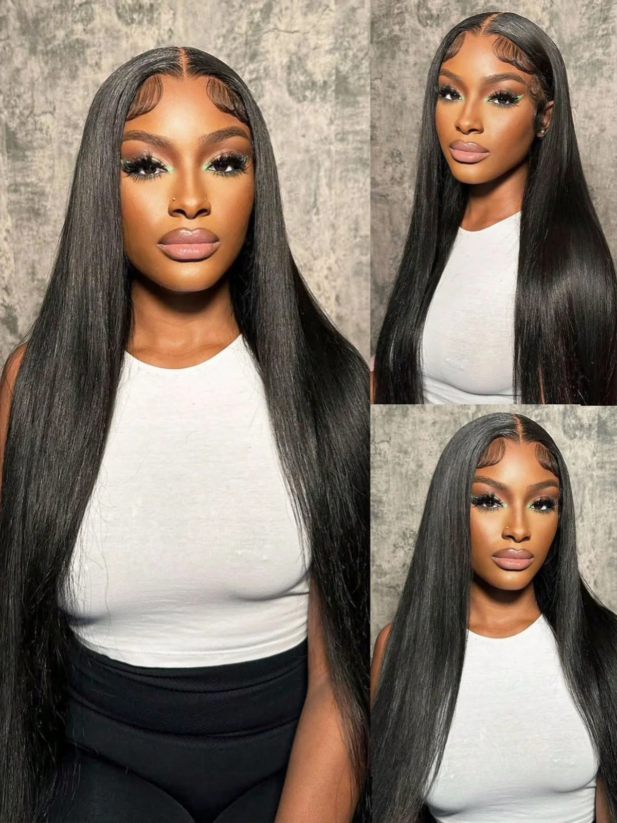 Mechones de cabello humano de 32 pulgadas, 1/3/4 Uds., mechones de cabello virgen brasileño, tejido liso de hueso virgen sin procesar, 4 mechones de cabello humano