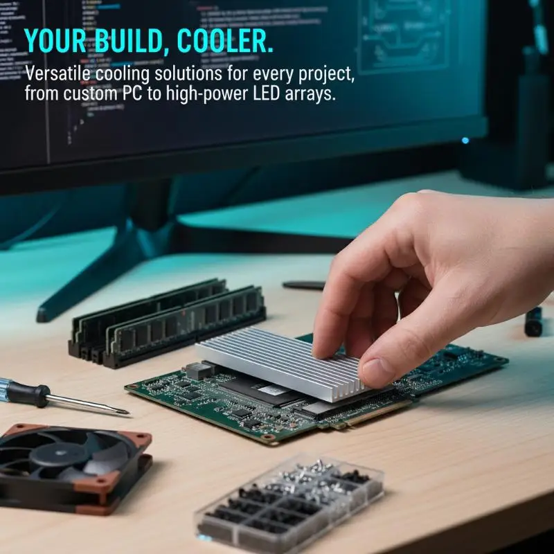 

High Power LED IC Chip Cooler Extruded Aluminum Heatsink Thermal Radiator Heat Sink