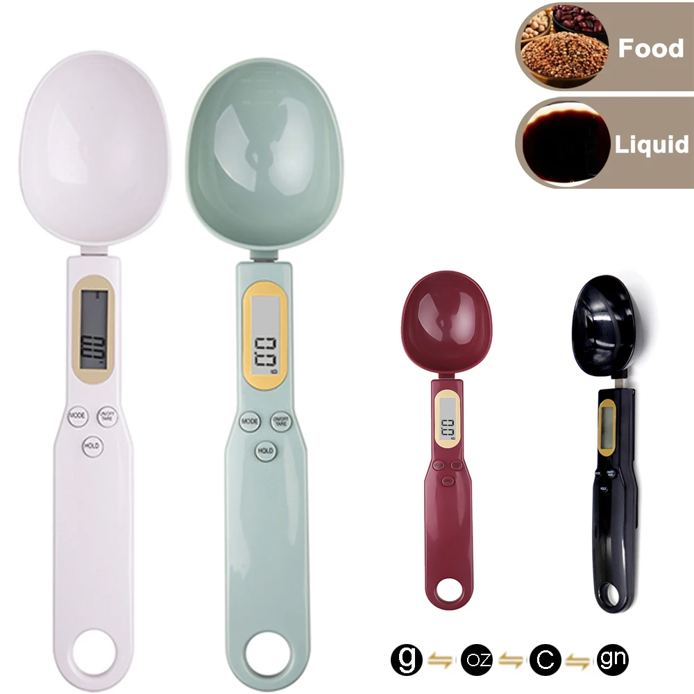 500g/0.1g Digital Scale Electronic Measuring Spoon Scale LCD Display Food Scale Mini Kitchen Tool for Milk Coffee Scale