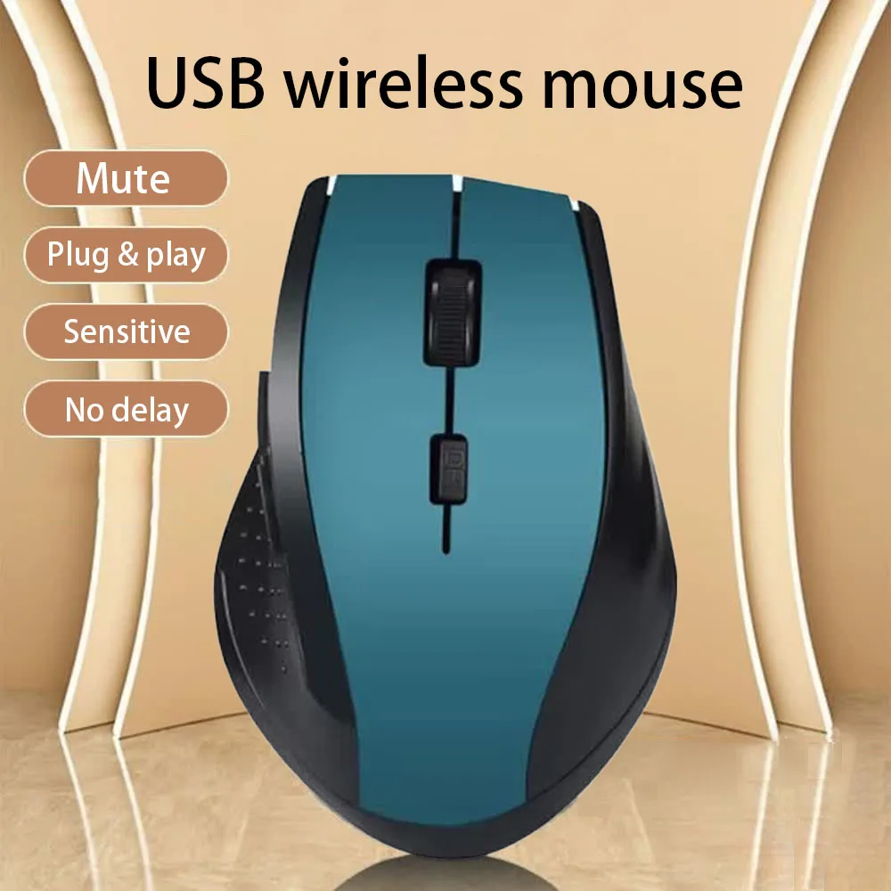 Игровая мышь 2,4 ГГц, беспроводная мышь для геймера для компьютера, ПК с USB-приемником, аксессуары для ноутбуков для Windows Win 7/2000/XP/Vista