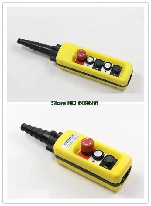 Rainproof Single Double Speeds Hoist Switch Push Button for Crane Switch Pendant controller