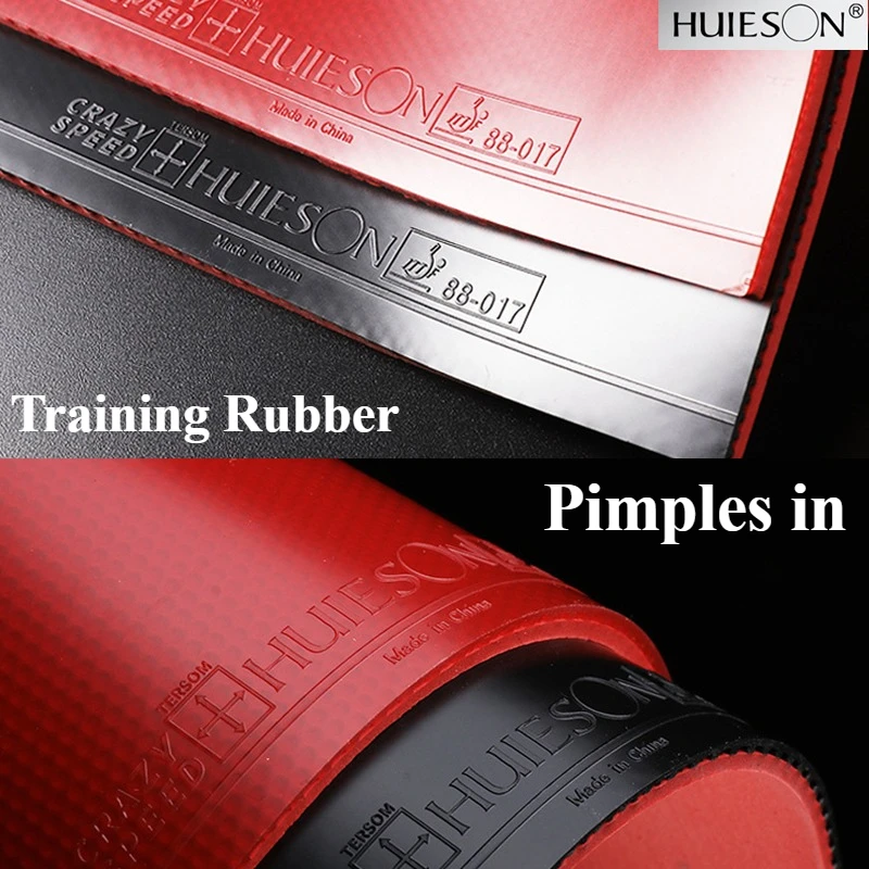 

Huieson CRAZY SPEED Training Table Tennis Rubber Sheet Pimples in Ping Pong Rubber with High-Elastic Sponge for Loop & Control