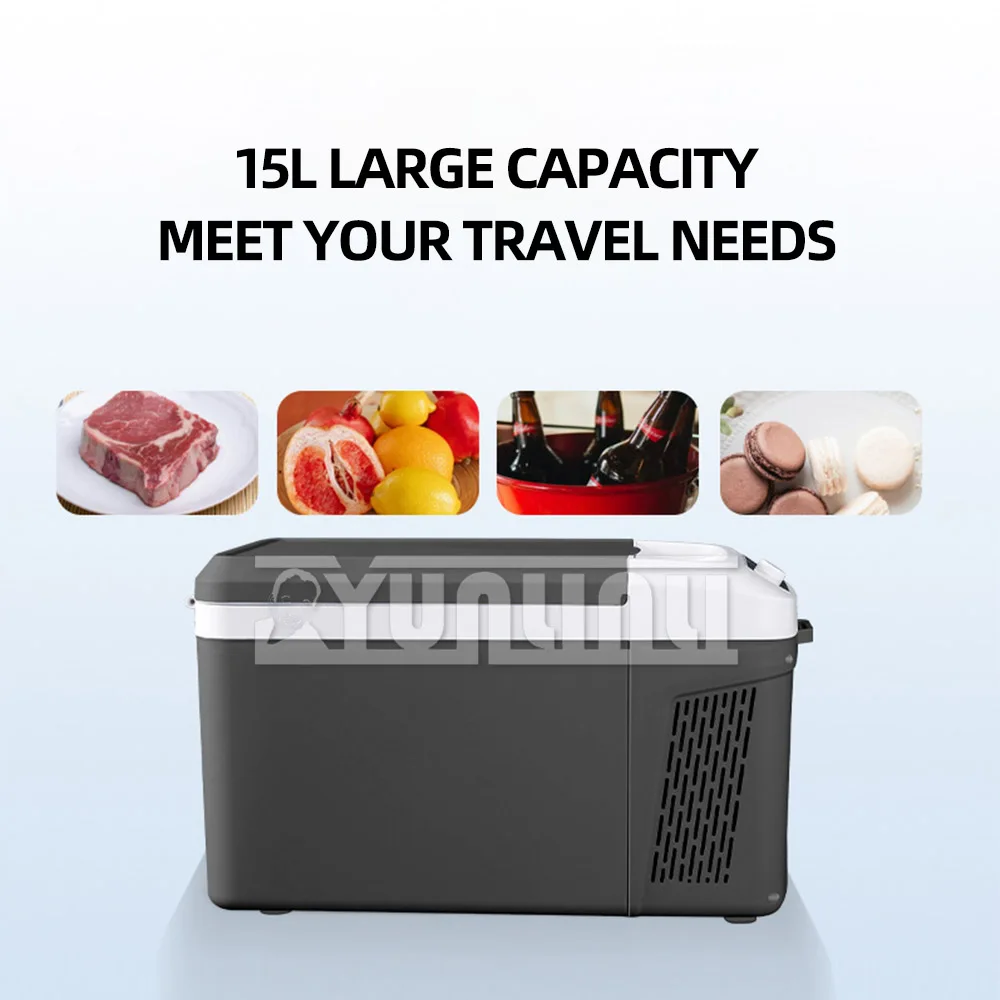 

15L Large Capacity Car Refrigerator 12V24V Small Refrigerator for Home & Car Compressor Cooling