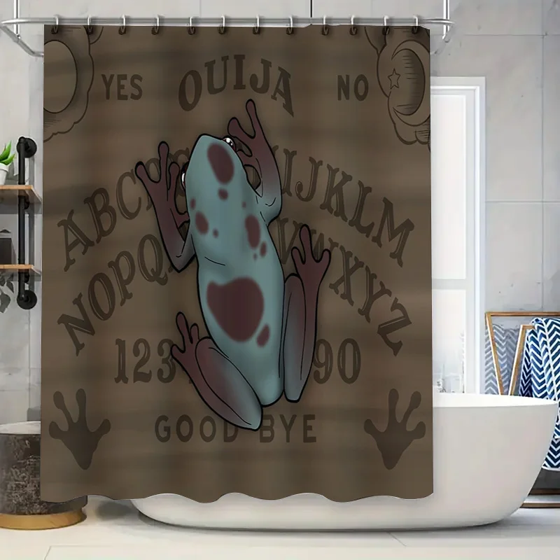 

Frog Shower Curtain Forest Animal Bathroom Decor Nature Woodland Shower Liner Waterproof Vintage Farmhouse Home Decor