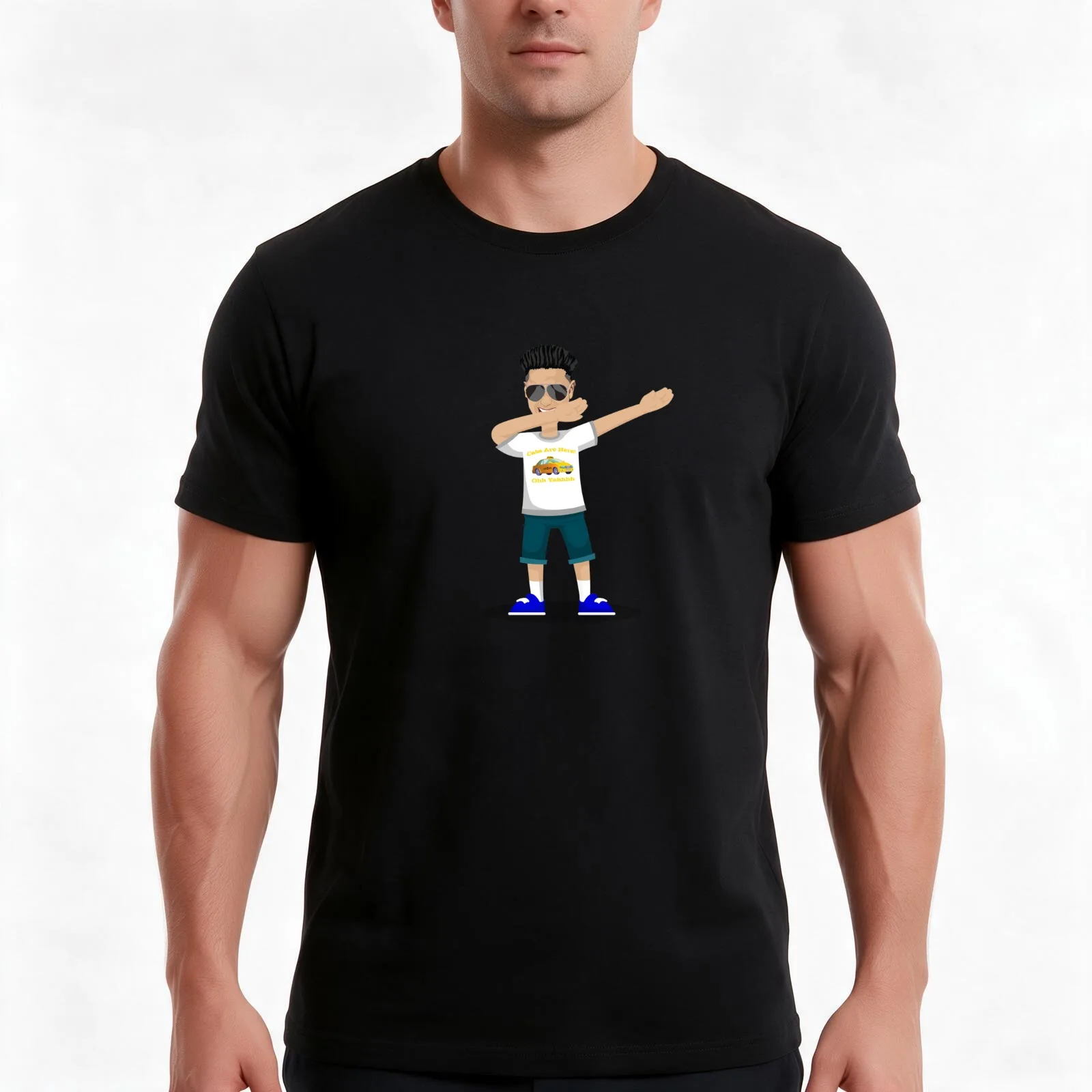 DJ Pauly D Dabbing Funny Pauly D Tee and Jersey Shore Dabbing Dance Move T-Shirt Summer Casual Cotton Tee, Unisex Men Women