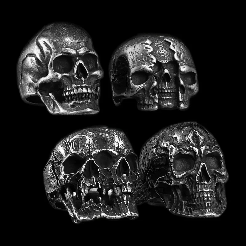 Multi Style Gothic Skull Rings Stainless Steel Fashion Personality Hip-hop Men Ring Biker Party Charm Jewelry Gift Dropshipping