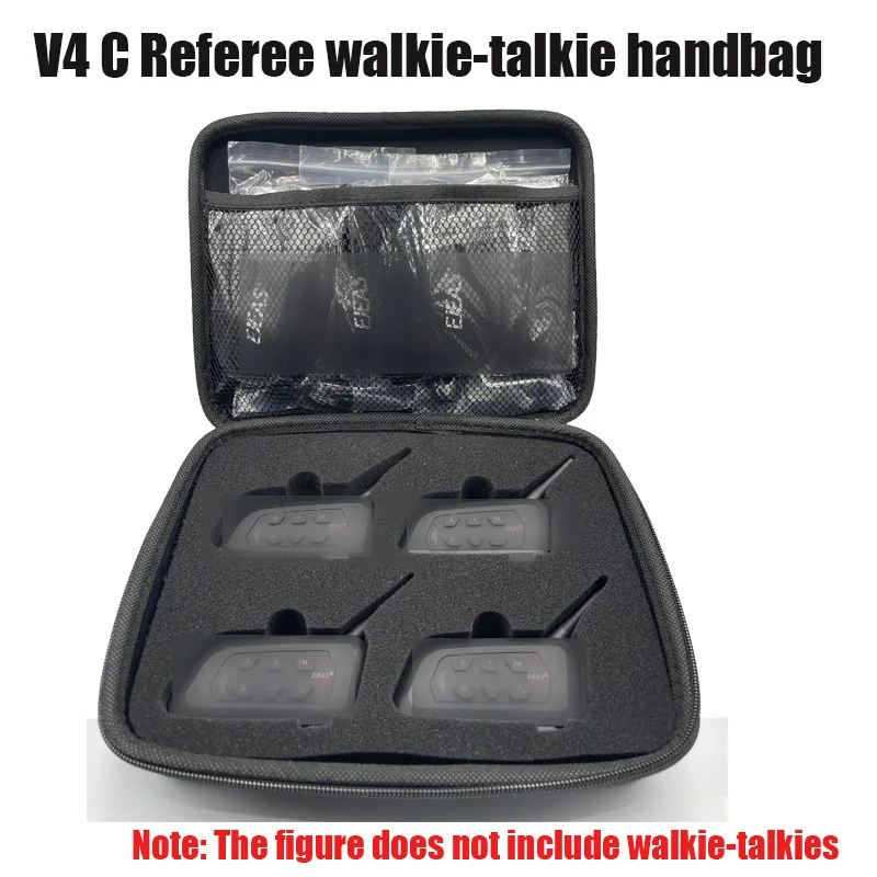4 مستخدم كرة القدم الحكم سماعة رأس لجهاز الاتصال الداخلي ل EJEAS V4C كامل دوبلكس سماعة رأس بخاصية البلوتوث كرة القدم حقائب اليد الخاصة #1