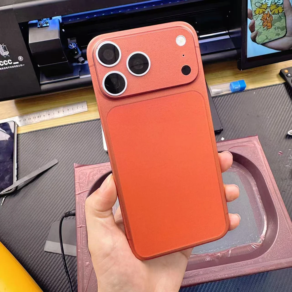 FONLYU 10 szt. Folia zmieniająca kolor do tylnej obudowy telefonu A4, maszyna do pakowania próżniowego, do iPhone 18 17 16 15 14 13 Pro Max — zdjęcie produktu 5