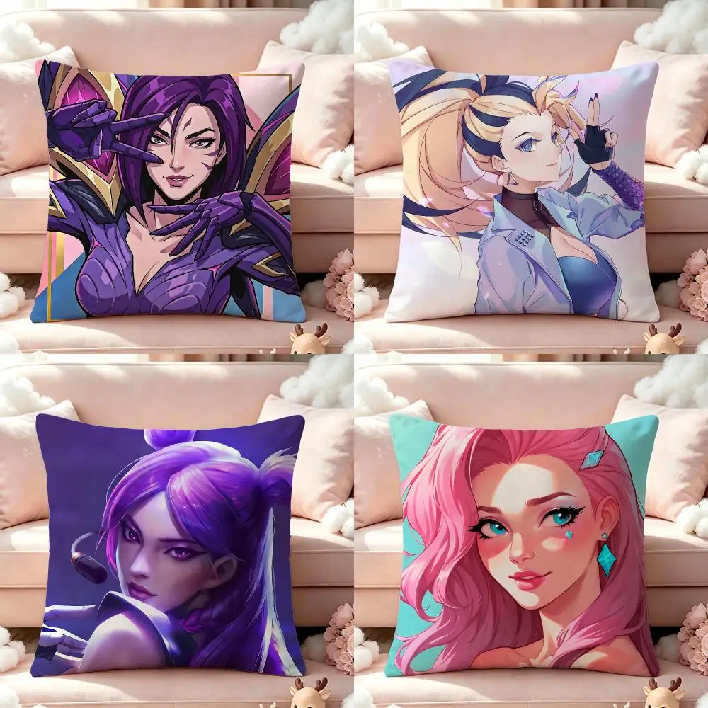 Music Group k-d-aS Cushion Cover Pillow Short Plush Pillow Cute Simple Style For Living Room Bedroom Birthday Gift
