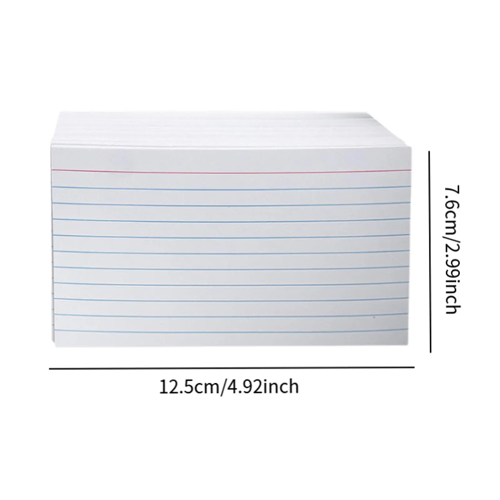 Index Cards Memo Refill Paper Flashcards Lined Studying Notes Flash Cards for School Office Supplies Learning Home Meeting