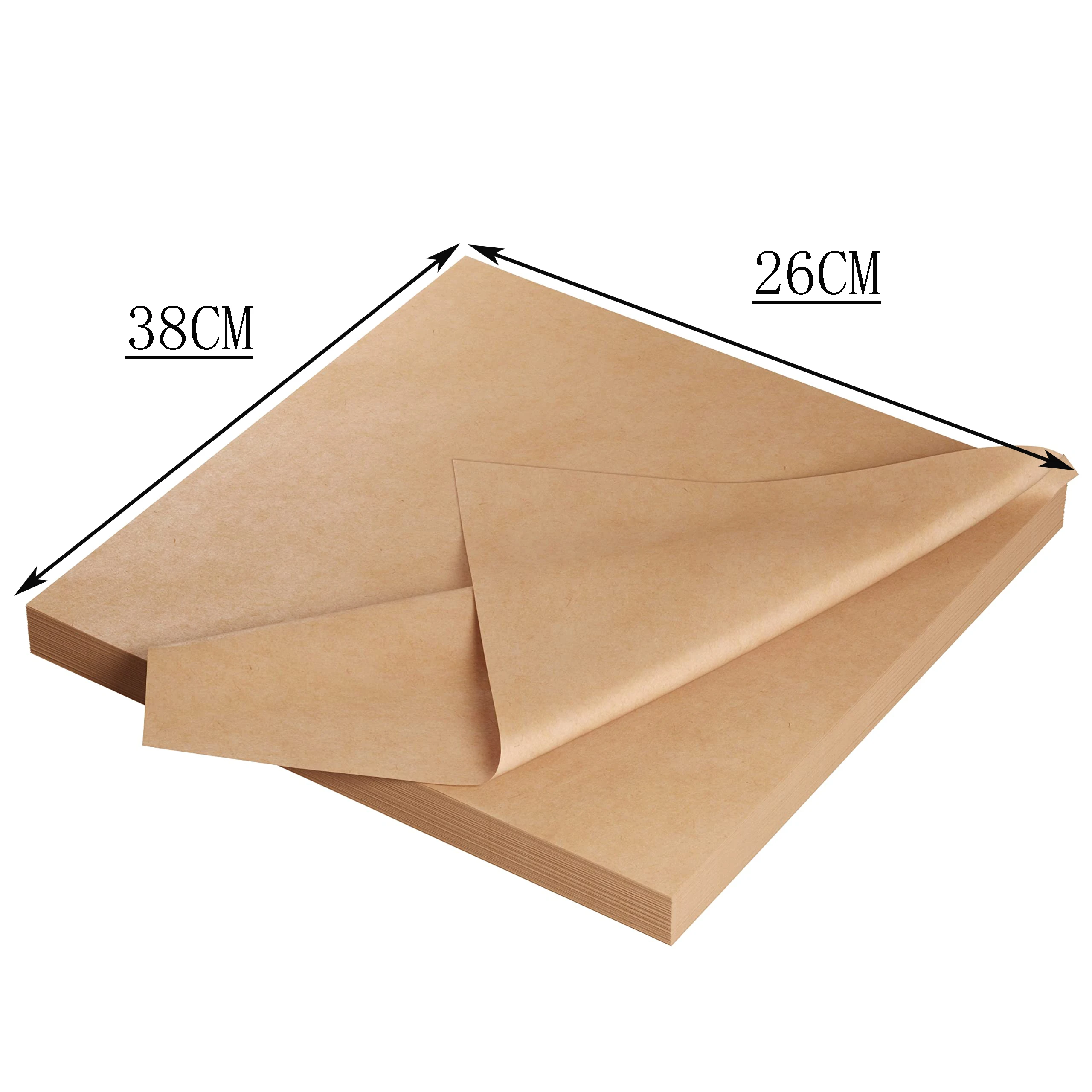 Kraft Paper  38cmx26cm 10/ 30/50PCS of Brown Wrapping Paper, Painting, bulletin paper